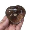 1PC 2 INCH Natural Transparent Clear Smoky Brown Quartz Crystal Heart for Healing view 1