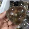 1PC 2 INCH Natural Transparent Clear Smoky Brown Quartz Crystal Heart for Healing view 3