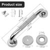 2 Pack 12 Inch Anti-Slip Bathroom Grab Bar, LONVICHTT Stainless Steel Shower Handle, Knurled Safety Hand Rail, Support Balance Armrest, Elderly, Pregnant, Children, Handicap Senior Assist Bath Handle view 2