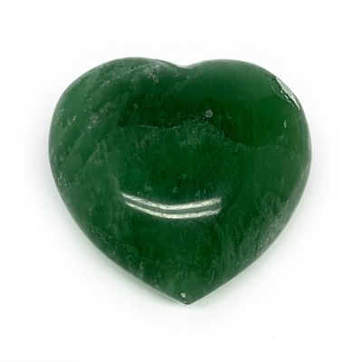 164.7g, 2"x2.4"x1.2" Natural Green Fluorite Heart Healing Crystal, Reiki Energy, Fluorite Heart Polished, Home Decor, Healing Stone, from Madagascar, B17309