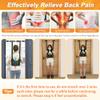 Back Stretcher Lumbar Traction Device Spinal Decompression Machine Lumbar Belt for Lower Back Pain Relief Sciatica Herniated Disc Back Alignment Device Hang Upside Down Stretch Back Harness (S 34~38) view 3