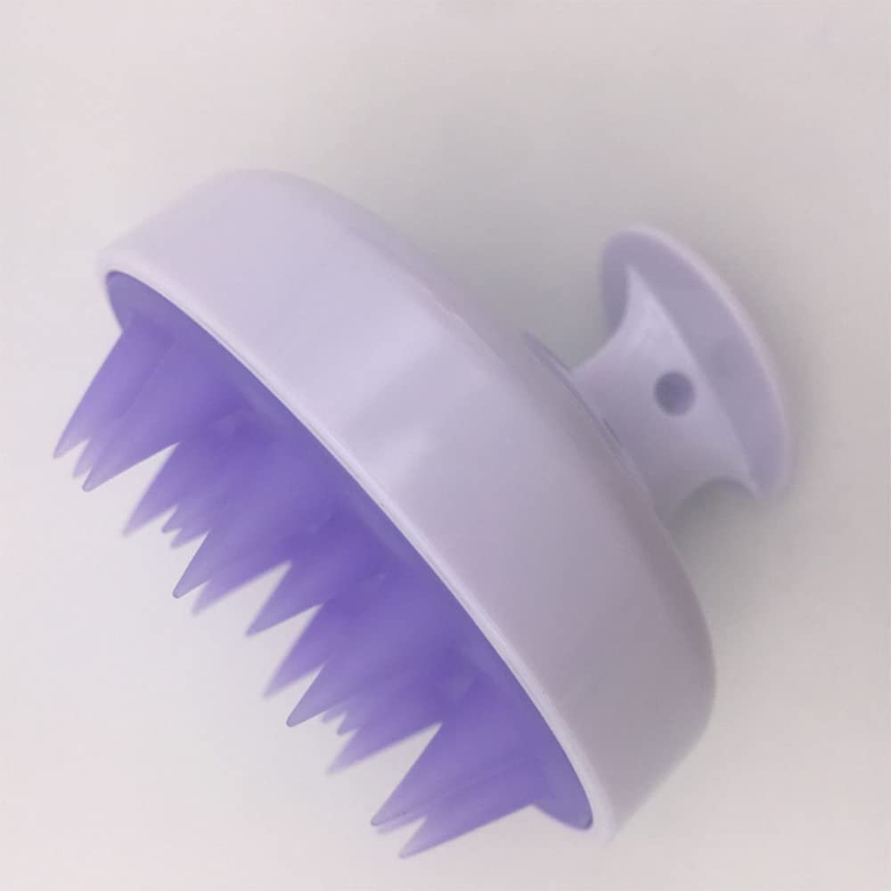 Scalp Massager, Soft Silicone Shampoo Brush Hair Scrub Brush for Wet and Dry Hair Head Massager to Clean Hair, Reduce Dandruff, Massage Scalp, Promote Hair GrowthWhite