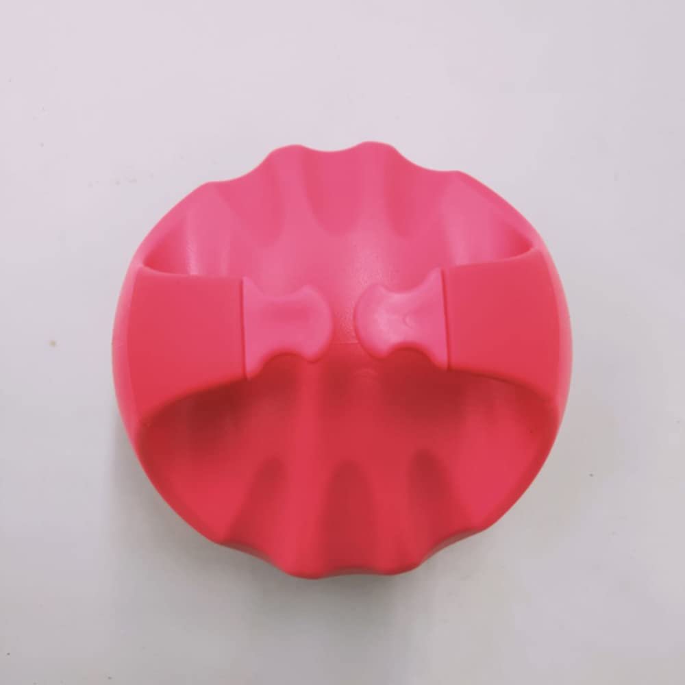 SEIWEI Shampoo Brush Head Scalp Massage Brush, Soft Silicone Shampoo Brush for Wet and Dry Hair, Clean Exfoliate, Promote Hair Growth Scalp Care Comb for Women Men Pet Red