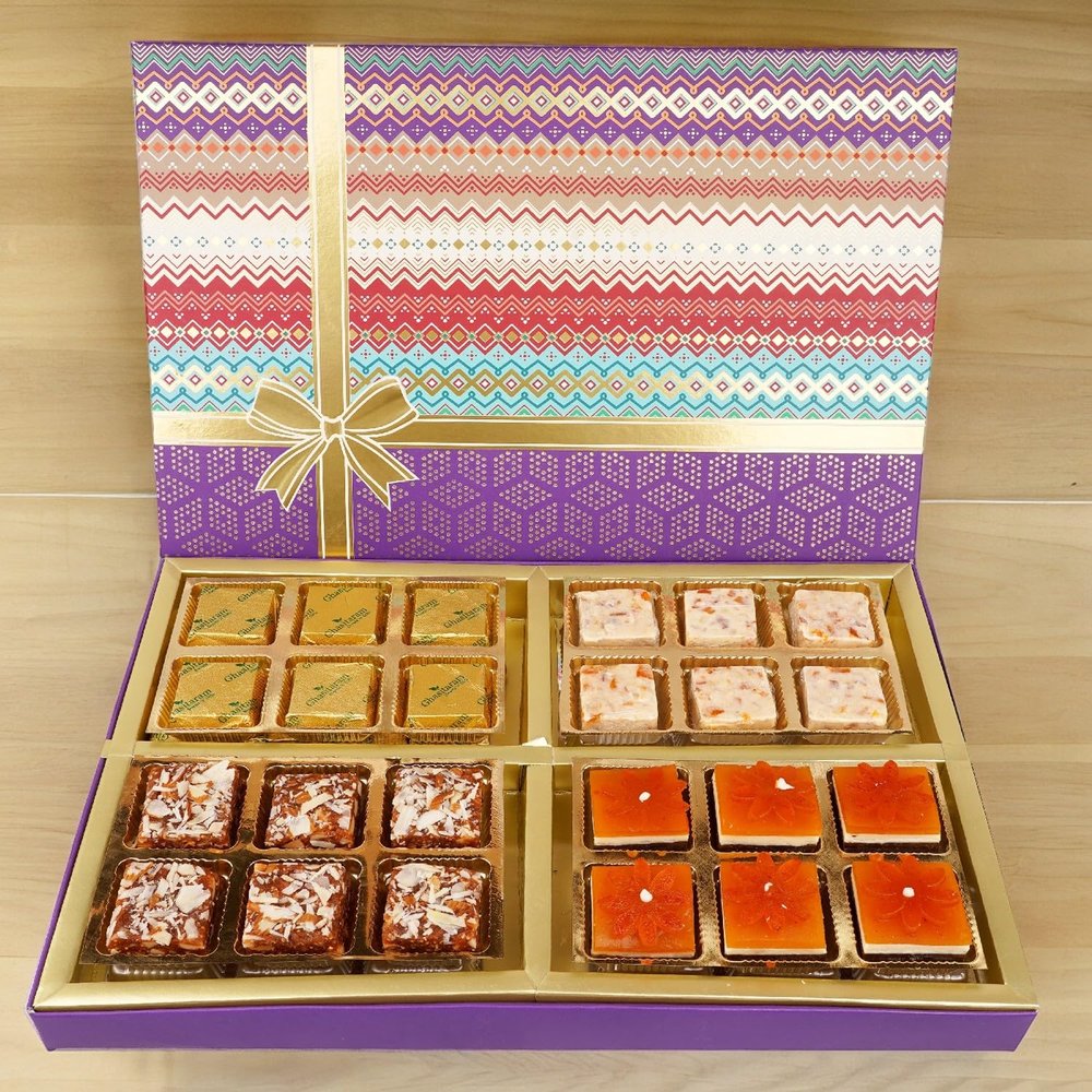 Jaiccha Ghasitaram Dryfruits Hamper-Fruit n Nut Assorted 24 Bites Box |Gift for Diwali,Holi,Rakhi,Valentine,Christmas,Birthday,Anniversary,Her,Him|