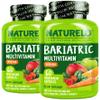NATURELO Bariatric Multivitamin - One Daily with Iron - Supplement for Post Gastric Bypass Surgery Patients - Natural Whole Food Nutrition - 60 Veggie Capsules (Pack of 2) view 1