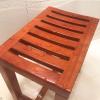 WL-ZZZ Shower Seat Bench Walnut Waterproof Bathing Stool for Elderly Disabled Bathroom Non-Slip Bathtub Spa Chairs Foot Rest Shaving Stool Change Shoes Stool view 3