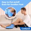 Comfpack Large Foot Ice Pack Wrap for Full Foot Ankle Pain Relief, Long Lasting Cold Ice Boot for Swelling After Surgery, Sore Feet, Broken Foot, Plantar Fasciitis, Gout, Bunion view 3