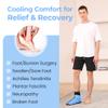 Comfpack Large Foot Ice Pack Wrap for Full Foot Ankle Pain Relief, Long Lasting Cold Ice Boot for Swelling After Surgery, Sore Feet, Broken Foot, Plantar Fasciitis, Gout, Bunion view 4