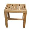 WL-ZZZ Wooden Shower Stool Bathroom Non-Slip Bathing Seat Bench Elderly/Disabled Spa Bathtub Chair Change Shoes Stool Indoor and Outdoor Waterproof Bath Stool view 3