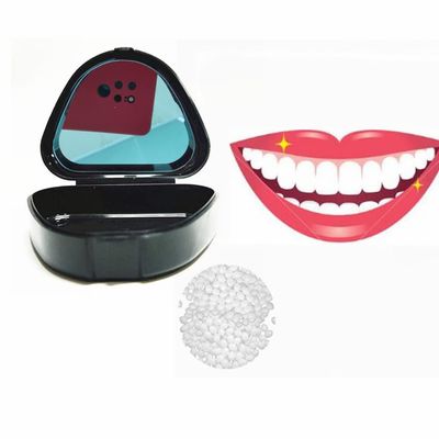 10g Temporary Moldable False Teeth Repair Replacement Thermal Fitting Beads - Instant Confident Smile (Bright White)