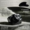 Rena Chris Gua Sha Facial Tools: Natural Obsidian Guasha Tool for Face Acupuncture Therapy, Facial Massager for Jawline Sculpting and Puffiness Reducing (Black) view 3