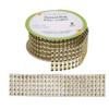 Greenbrier Diamond Wrap Ribbon Set of 4 Blue Silver Gold Pink Decor Arts & Crafts Scrapbooks Gift Bows Decorating Holidays Party Events Birthdays Presents Wrapping 1in x 6ft view 2