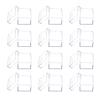 12pcs Clear Acrylic Square Cube Candy Box Treat Gift Boxes Container for Wedding Gift Box view 1