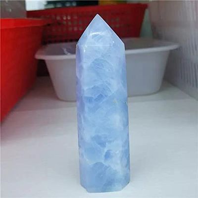 1pc 1200g-1500g Natural Big Size Blue Celestite Crystal Points for Decoration
