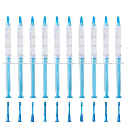 Professional Teeth Whitening Gel 10 PCS 3ML Sensitive Tooth Whitener Gel Syringes Refills 35% CP Bleaching Gel for Teeth Whitening Light