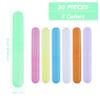 20PCS Toothbrush Case Set,Portable Breathable Toothbrush Holder,Dust-proof Toothbrush Box Storage,Plastic Toothbrush Container Travel Toothbrush Mixed Color,Daily and Travel Use view 2