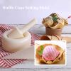 Crispy Waffle Cone Maker Kit with Reusable Roller for Ice Cream Cones and Egg Rolls, Versatile Baking Tool for Homemade Treats, High Temperature ABS Material, Smooth Durable Construction Easy to Clean view 4