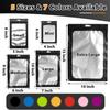 150 PCS-6x9 Reclosable Mylar Bags Black for Food Storage, Resealable Mylar Bag with Clear Window for Small Businesses, Smell Proof Aluminum Foil Resealable Edible Packaging Bag for Candies view 2