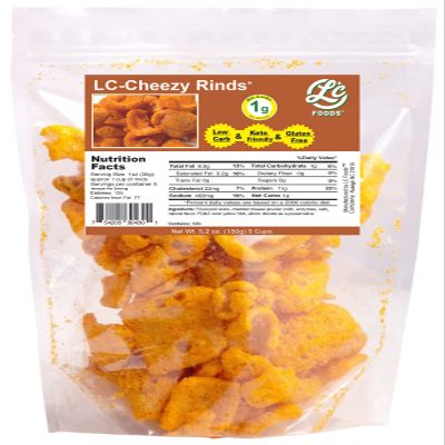 Low Carb Foods Cheezy Rinds |All-natural Ingredients | Diabetic Friendly | Perfect for Coating Meat, Chicken, Fish or Veggies | Ketogenic Diets | High Protein | Keto Snacks | 5.2 Oz