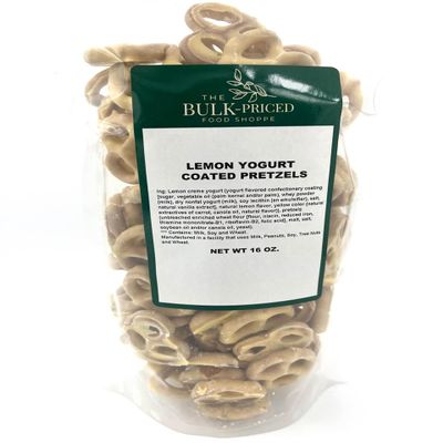Lemon Yogurt Pretzels, Bulk (1 lb. Resealable Zip Lock Stand Up Bag)