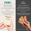 FEBU Eco-Friendly Bamboo Fabric Bandages | PFAS Free Bandages for Scrapes & Cuts | Flexible Fabric Bandage | Fully Compostable, Latex Free Bandage | 50 Count Spot view 3
