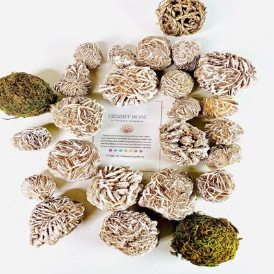 1 Desert Rose -Power Healing Crystals, Desert Rose Crystals, Selenite Crystal Stones, Large Natural Sand Stone, Spiritual Stone 1-1.5" Stones