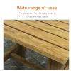 WL-ZZZ Wood Shower Stools for Bathroom Bathing Chair for Elderly Disabled Waterproof Onsen Sauna Seat Bench Change Shoes Stool,Works in Living Room/Bedroom/Garden view 3