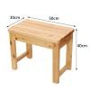 WL-ZZZ Wooden Shower Stool Bathing Seat Bench | Bath Chairs for Seniors Non-Slip Long Wood Bench Waterproof Spa Sauna Seat Bathroom Foot Rest Shaving Stool view 2