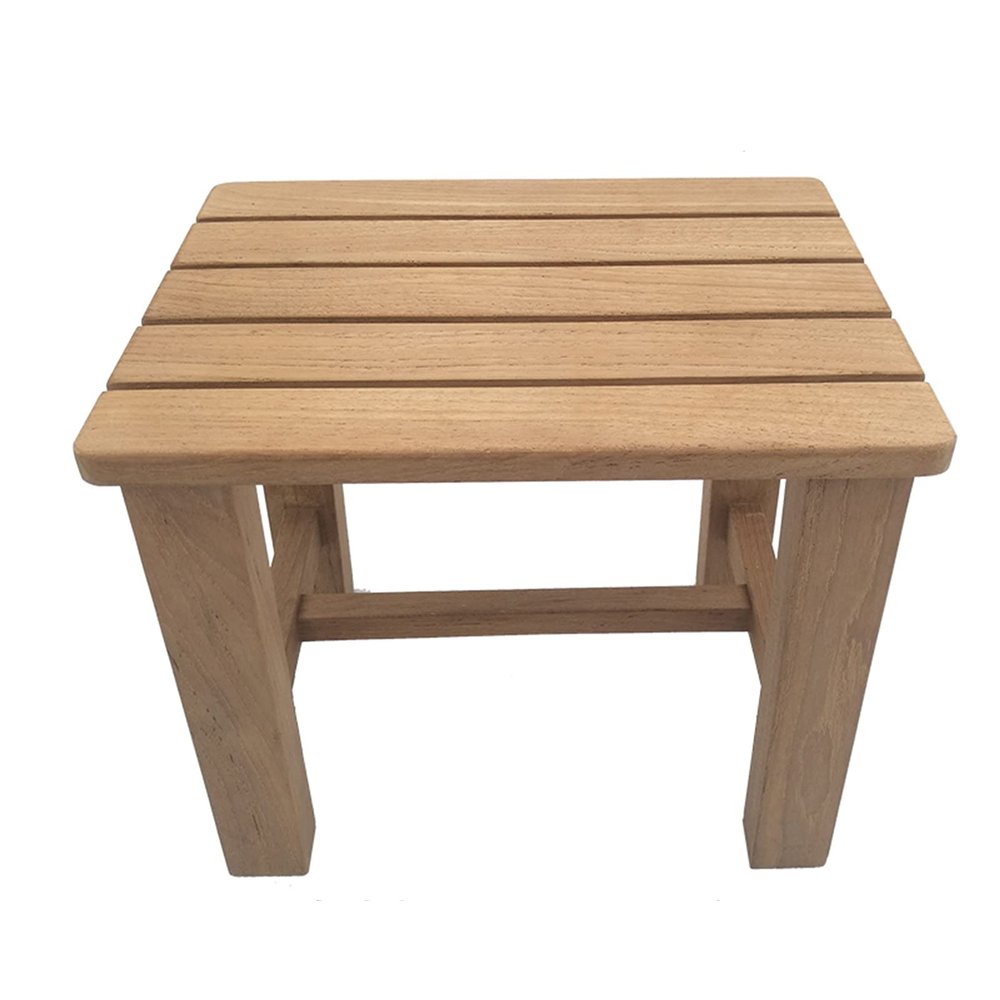 WL-ZZZ Shower Seat Bench Wood Bathroom Stool Spa Bathing Chair for Seniors, Home Waterproof Bath Stool Change Shoes Stool - Strong Bearing Capacity in Indoor and Outdoor