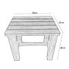 WL-ZZZ Shower Seat Bench Wood Bathroom Stool Spa Bathing Chair for Seniors, Home Waterproof Bath Stool Change Shoes Stool - Strong Bearing Capacity in Indoor and Outdoor view 2