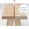 WL-ZZZ Waterproof Bathroom Stool for Elderly Bath Chair Shower Seat Bench Wooden Portable Small Fishing Chair Bathing Stool Outdoor Household Foot Rest Stool view 3