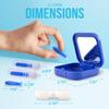 JJ CARE Contact Lens Applicator - Bundle Pack, Contact Lens Remover for Hard Lenses, Eye Contact Plunger for Hard Contacts, Contact Removal Tool for Permeable Gas Lenses w/Mirror & Contact Lens Case view 4