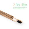 Virgin Forest Bamboo Toothbrushes, 8 Pcs Soft Bristle Eco-Friendly Biodegradable Toothbrushes view 3
