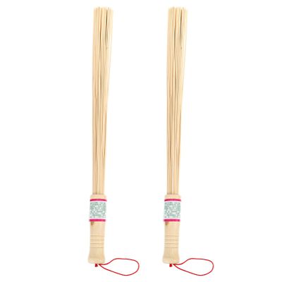 2pcs Bamboo Massagers Handheld Pat Muscle Roller Stick Back Knocking Stick Knocker Back Hammer Massage Hammer Portable