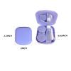 Kasuyi Contact Lens Case, Portable Mini Contact Lens Case Travel Kit, Perfect for Home Use, Office, School, Travel, Busniness, Hiking, Camping and Outdoor Activities, Purple view 2