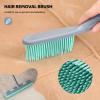 Conliwell Rubber Broom Carpet Rake for Pet Hair, Fur Remover Broom with Squeegee, Portable Detailing Lint Remover Brush (Iron Handle) view 3