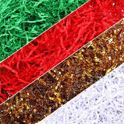 Chinco 2 lb Crinkle Cut Paper Shred Filler Easter Gift Basket Grass Box Assorted Colors Gift Bag Filler for Easter Packing DIY Wrapping