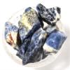 30PCs Blue Black White Sodalite Rough Stones UV Reactive Natural Gemstone Quartz Crystal Mineral Raw Specimens - Brazil view 1