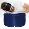 ATreebag Silk Sleep Mask for Women Men Satin, ATreebag Eye Sleeping Mask & Blindfold with Adjustable Strap, Large Size, 1 PC Navy Blue view 1