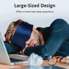 ATreebag Silk Sleep Mask for Women Men Satin, ATreebag Eye Sleeping Mask & Blindfold with Adjustable Strap, Large Size, 1 PC Navy Blue view 2