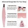 ATreebag Silk Sleep Mask for Women Men, Mulberry Silk Eye Sleeping Mask & Blindfold with Adjustable Strap, Blackout Eye Cover for Sleep Travel Yoga Nap, Large Size, Light Plum view 4