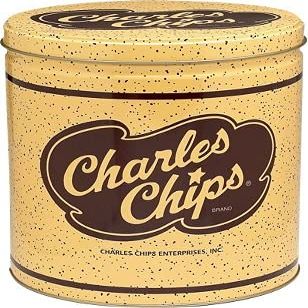 Charles Chips Original Potato Chips 1 Pound Tin - 3 pack