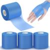 3 Rolls Pre Wrap Tape 2.75 Inch x 90 Yards Athletic Foam Underwrap Sports Pre Headbands for Hair Ankle Wrists Knees Sports(Blue) view 1