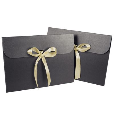 10pcs Paper Gift Card Envelopes with Ribbon Bowknot Holiday Envelope Greeting Cards Packaging Bags Underwear Silk Scarf Party Gift Wrapping Bags Wedding Presents Box, Medium