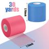 3 Pieces Pre-Wrap Tape for Hair, Sports, Ankle, Wrists, Knees - Foam Underwrap 2.75 Inch x 30 Yards (Black, Blue) view 2