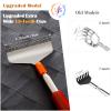 Azymi Back Scratcher Long Oversize, Back Scratcher for Men Adults Extendable with Wood Handle Massage Roller, Stainless Steel Extra Wide Claw Manual Back Scratcher Massager view 2