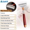 Azymi Back Scratcher Long Oversize, Back Scratcher for Men Adults Extendable with Wood Handle Massage Roller, Stainless Steel Extra Wide Claw Manual Back Scratcher Massager view 3