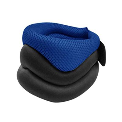 Neck Support Cervical Collar Elastic Traction Breathable Belt Neck Care Posture Corrector Pain Relief Relief Fatigue Head Support Elitzia ETPN016 (Black and Blue)