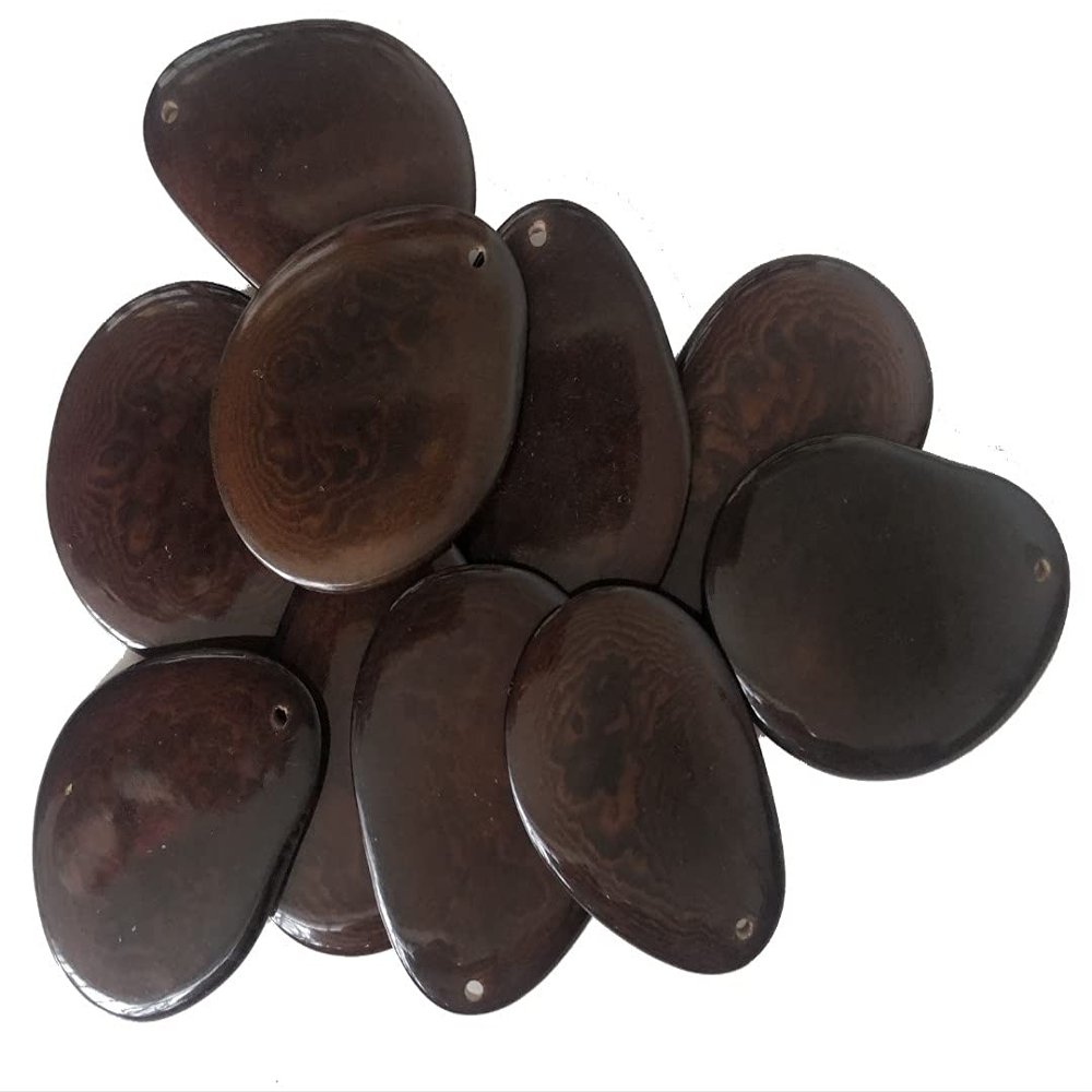 5 XLarge 3-4cm Tagua Nut Slice *Choose Colour* Natural Coloured Vegan Vegetarian Ivory