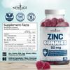 Zinc Gummies - 2 Pack - 50mg High Immune Booster Zinc Supplement, Immune Defense, Powerful Natural Antioxidant, Non-GMO - by New Age (Zinc/Vitamin C) view 2